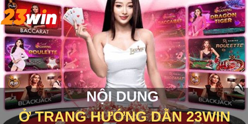 Nội dung ở trang hướng dẫn 23win